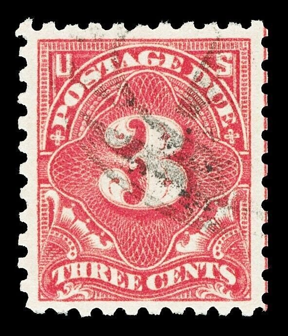 Scott J54 1914 3c Postage Due Perforated 10 Used VF Cat $75