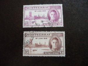 Stamps - Montserrat - Scott# 104-105 - Used Set of 2 Stamps