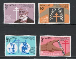 Bahamas 1982 TB Bacillus Centenary Scott # 505 - 508 MNH