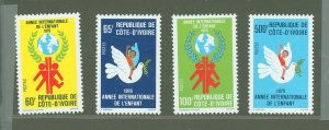 Ivory Coast #499-502  Single (Complete Set)