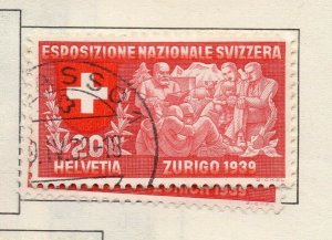 Switzerland Helvetia 1937-46 Early Issue Fine Used 20c. NW-168727