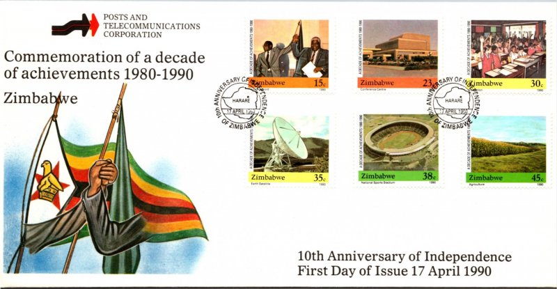 Zimbabwe, Worldwide First Day Cover