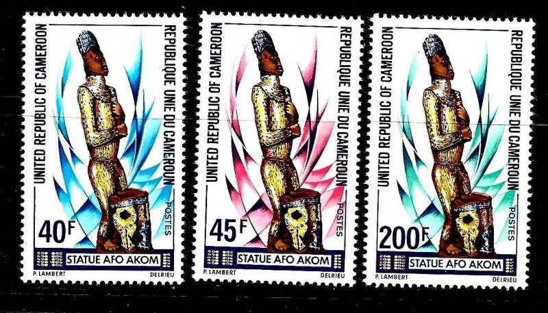 Cameroun Sc 604-6 NH issue of 1975 - Statue Afo Akom 