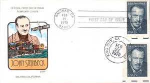 #1773 John Steinbeck Collins FDC