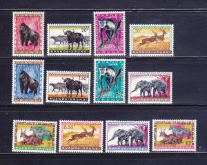 Ruanda Urundi 137-148 MNH Animals