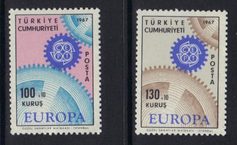 Turkey #B120-B121  MNH  1967   Europa