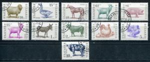 Bulgaria SC# 3581-91 Farm Animals set  Canceled