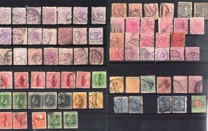New Zealand Victoria era stamps + official nice postmarks cancel 