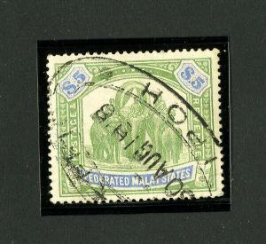 Malaya Stamps # 16 XF Used Scott Value $500.00