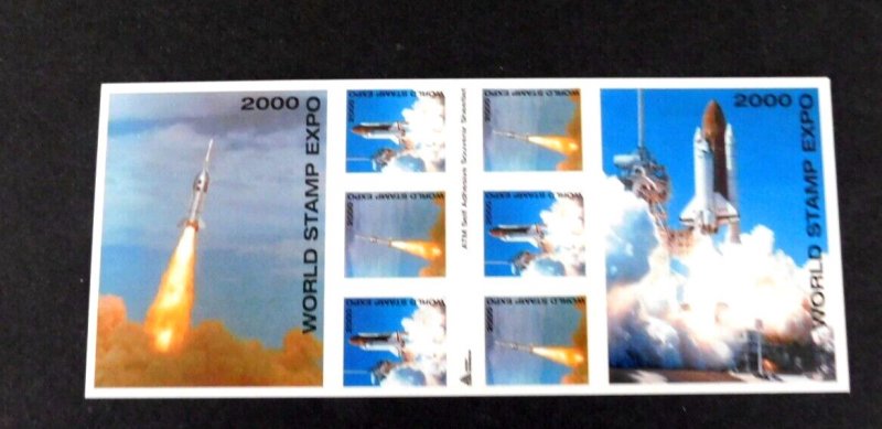 Avery Dennison Test ATM Souvenir Sheet World Stamp Espo 2000 MNH, NASA Shuttle