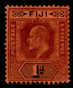 FIJI EDVII SG116, 1d purple & black/red, UNUSED. Cat £25.