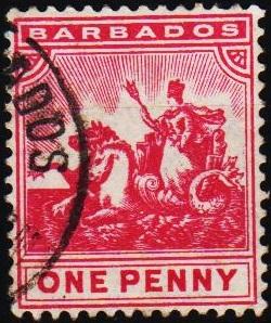 Barbados. 1892 1d S.G.107 Fine Used