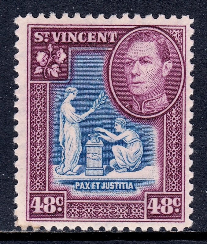 St. Vincent - Scott #165 - MLH - Minor stain LL corner - SCV $4.50