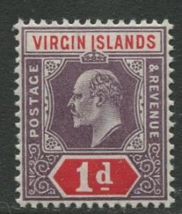 Virgin Is.- Scott 30 - KEVII Definitive -1904 - MNH -Wmk 3 - Single 1p Stamp