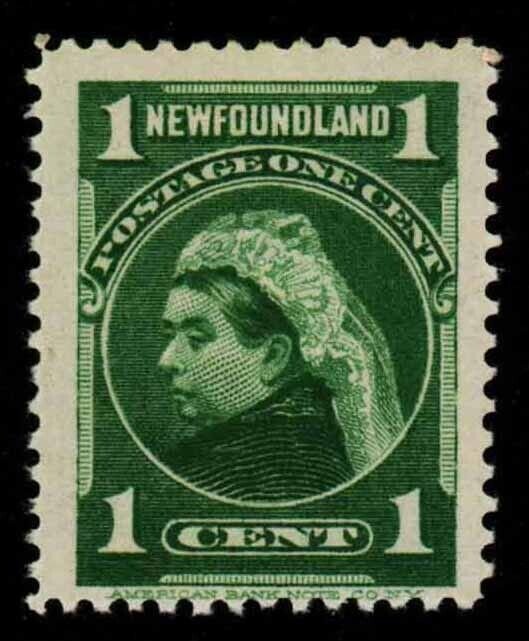 NEWFOUNDLAND SCOTT#80  ISSUE OF 1898 - OGLH - VF CV $10.00 (ESP#0369)
