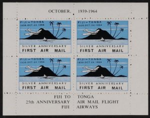 AUSTRALIA Fiji - Tonga 1964 25th Anniv Airmail Flight M/Sheet. MNH **.