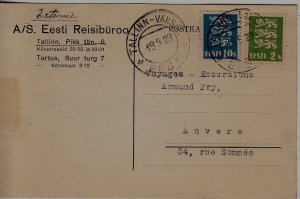 Estonia used card 19.9.29 Tallinn