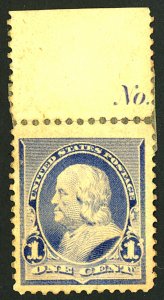 U.S. #219 MINT OG HR