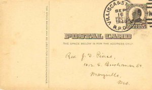 United States U.S. R.P.O.'s Villisca & St. Joseph 1909 798-D-3  Postal Card  ...