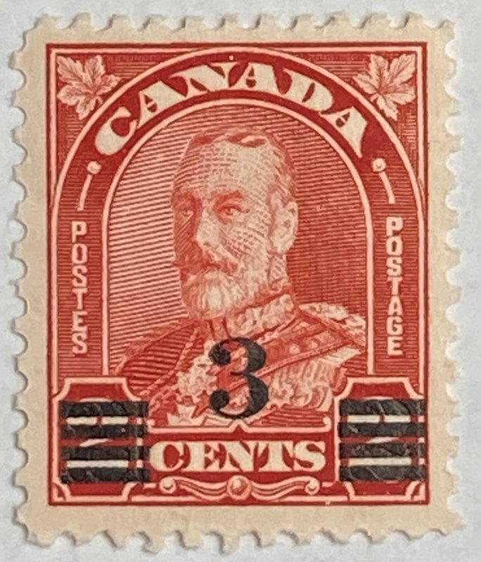 CANADA 1931 #191 King George V 'Arch/Leaf' Issue Provisional - MH