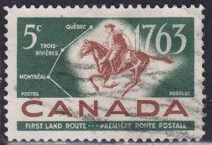 Canada 413 French-Canadian Pony Express 5¢ 1963