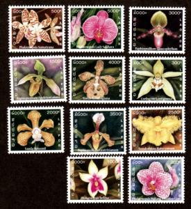 Laos 1576-1579 Mint NH Orchids!