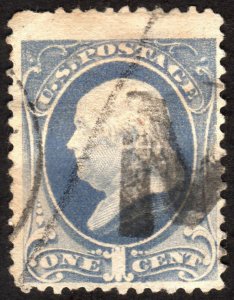 1881, US 1c, Franklin, Used, Sc 206