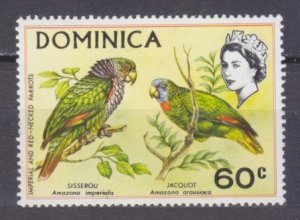 1970 Dominica 299 Birds - Parrots 6,00 €