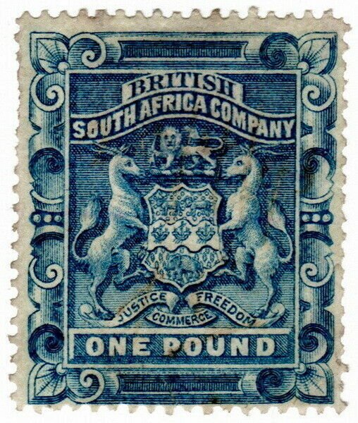 (I.B) Rhodesia/BSAC Revenue : Duty Stamp £1
