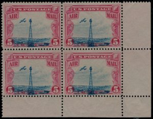 MALACK C11 F/VF OG NH, Block, DRAMATIC BLUE SHIFT, w..MORE.. gg0504