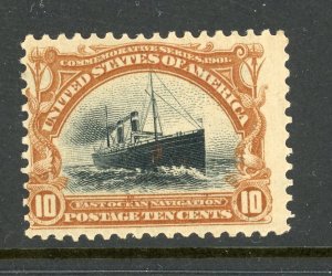 US 299 MH/Fine 1901 10c yellow brn & black