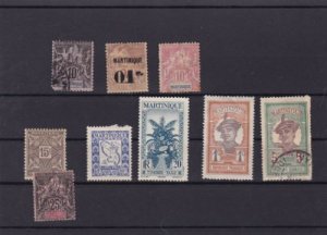 martinique mounted mint and used  stamps  ref r15233 