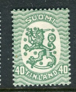 FINLAND; 1917-29 early Lion Type fine Mint hinged Shade of 40c. value