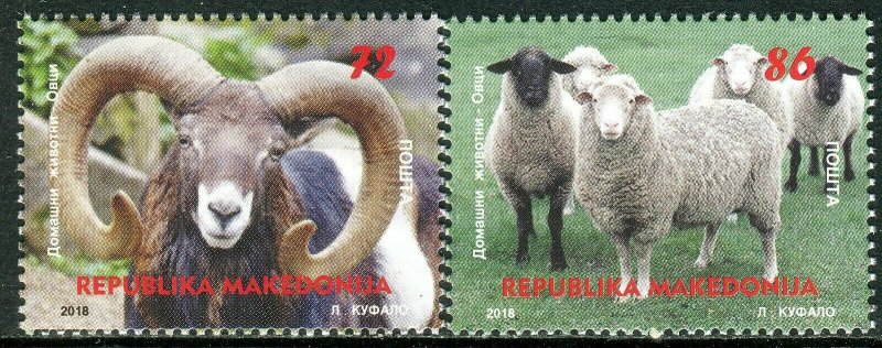 270 - MACEDONIA 2018 - Fauna - Sheep - MNH Set