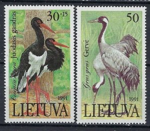 Lithuania 403-04 MNH 1991 Birds (ak1325)