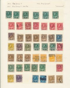 Canada 1870/1946 Used Collection on Pages (Apx 200 Items) UK289