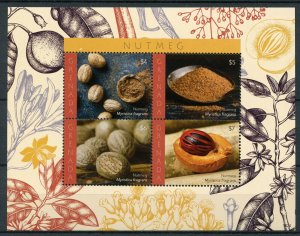 Grenada Stamps 2018 MNH Nutmeg Myristica fragrans Plants Spices Nature 4v M/S