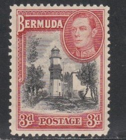 Bermuda # 121, Lighthouse, Mint Hinged, 1/3 Cat.