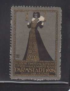 German Advertising Stamp- 1908 Darmstadt Art Exhibition