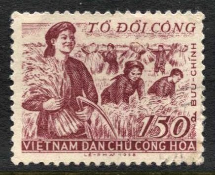 STAMP STATION PERTH North Vietnam #84 General Issue Used 1958