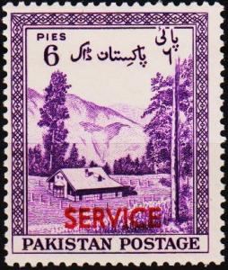 Pakistan. 1954 6p S.G.O53 Mounted Mint