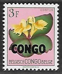 Congo Democratic Republic # 332 - Costus, Overprint - MNH.....{KlBl24}