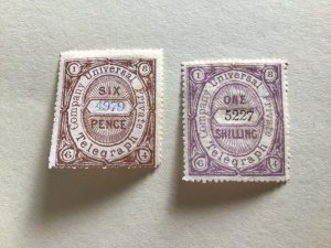 Great Britain Universal Telegraph Company mounted mint  Stamps A13235