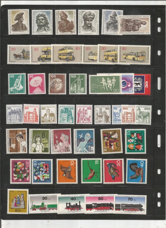 GERMANY COLLECTION ON STOCK SHEETS, BOTH MINT AN USED