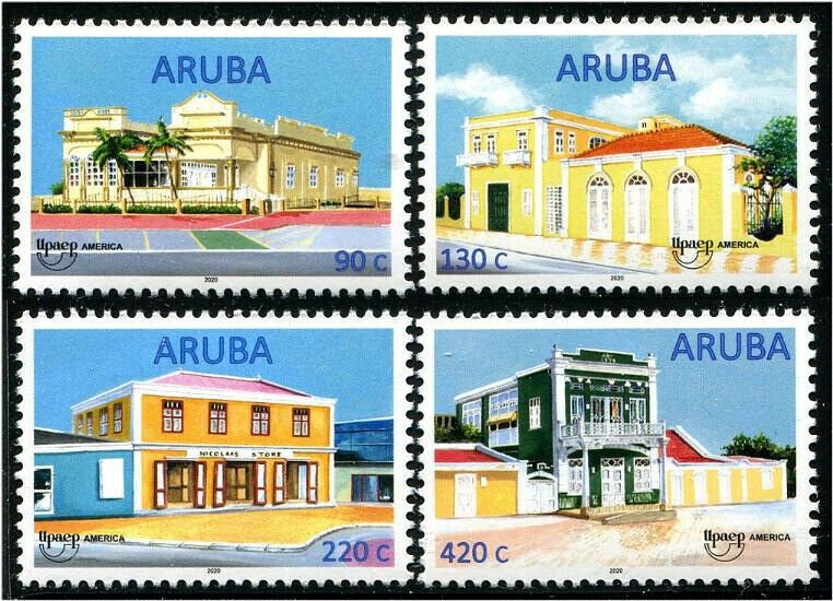 HERRICKSTAMP NEW ISSUES ARUBA UPAEP 2020 Architecture