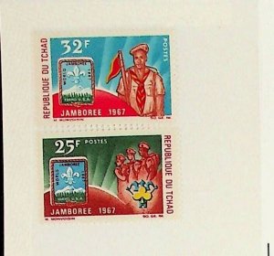 CHAD Sc 144-45 NH ISSUE OF 1967 - SCOUTS - (SC1)