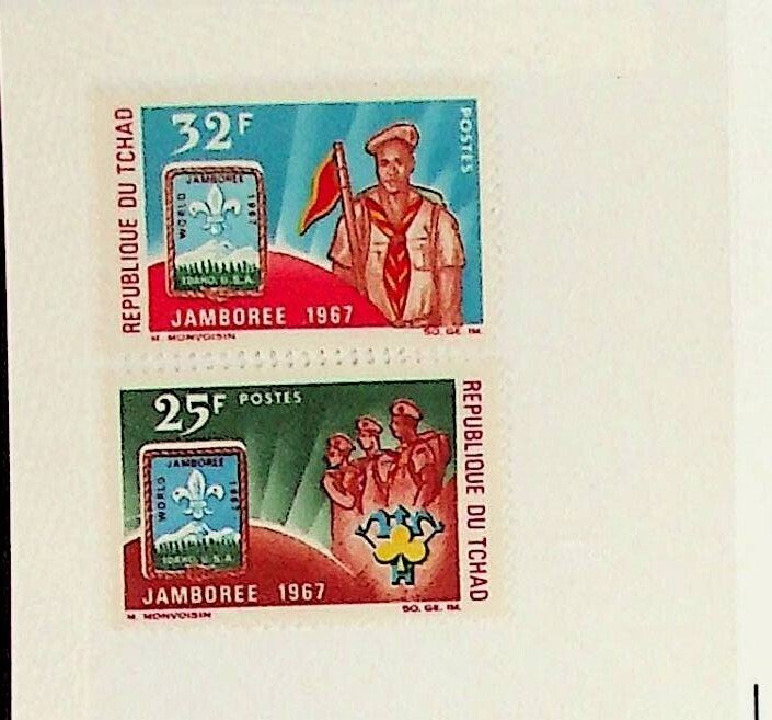 CHAD Sc 144-45 NH ISSUE OF 1967 - SCOUTS - (SC1)