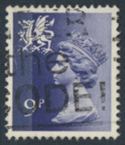 GB Wales   SC# WMMH12  SG W27  Used 2 phosphor bands see details & scans