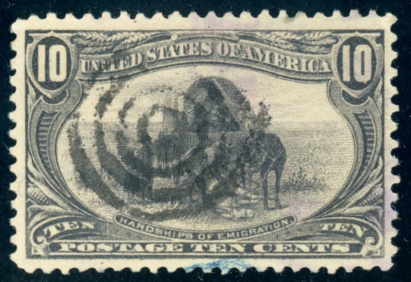 US Stamp #290 Emigration 10c, PSE Cert - USED - SMQ $50.00 