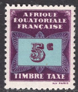 FRENCH EQUATORIAL AFRICA SCOTT J1